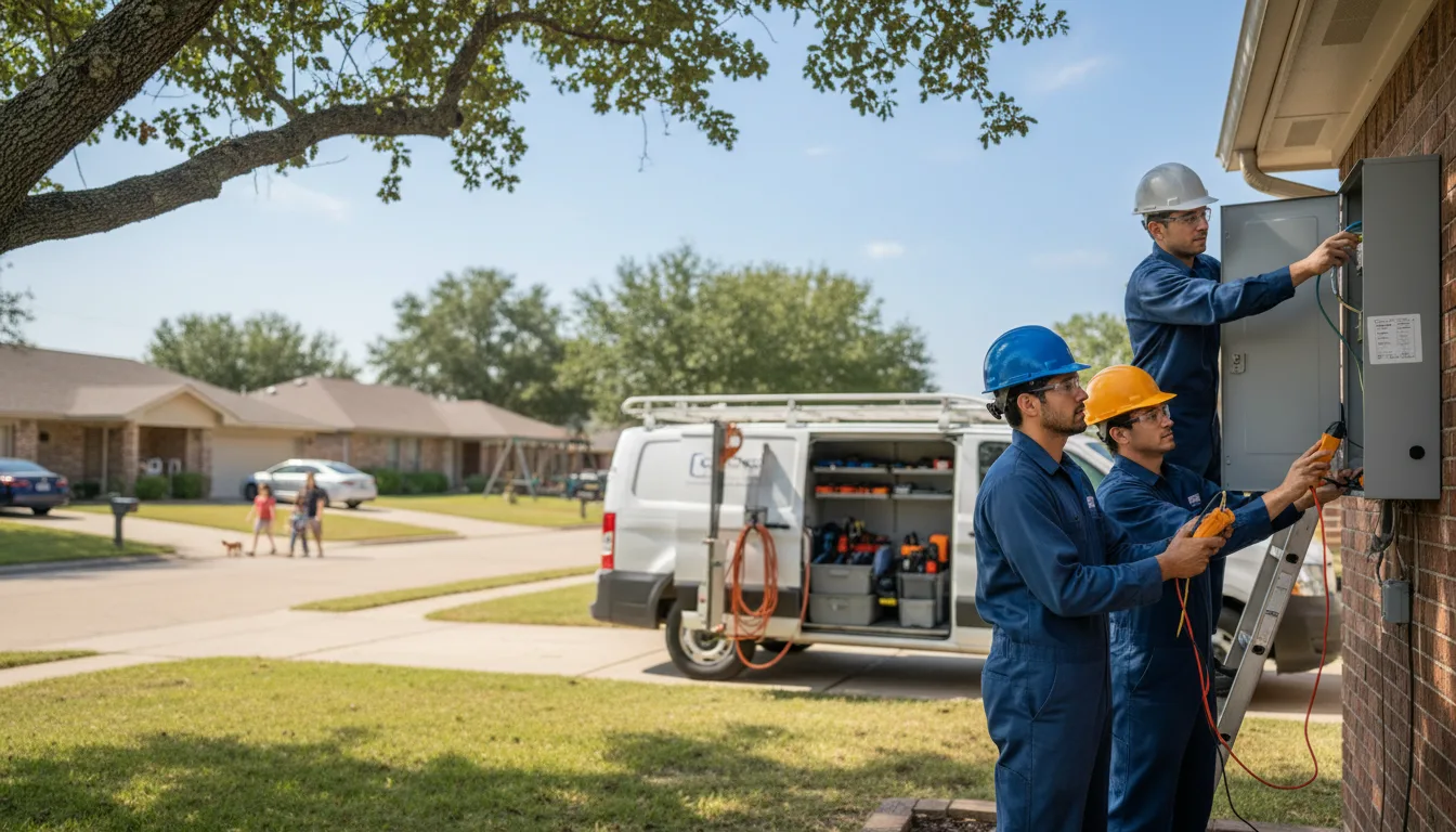 Certified electrician providing emergency electrical services in Ocilla, GA